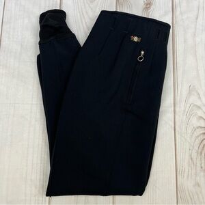 POST CARD Wool Blend Stretch ITB Italian Sock Foot Ski Pants Black Sz US 8
